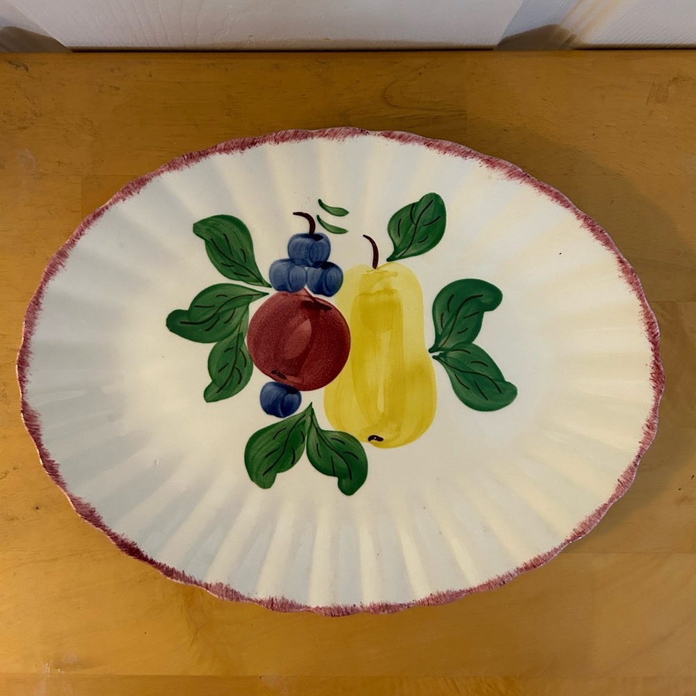 Blue Ridge “Fruit Salad” small platter